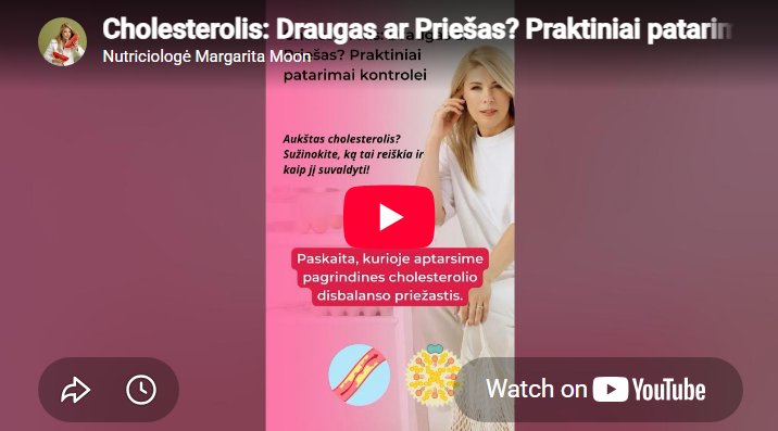 Paskaita Cholesterolis video