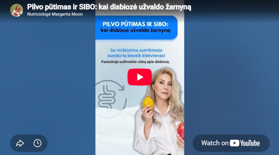 Paskaita Pilvo pūtimas ir SIBO video