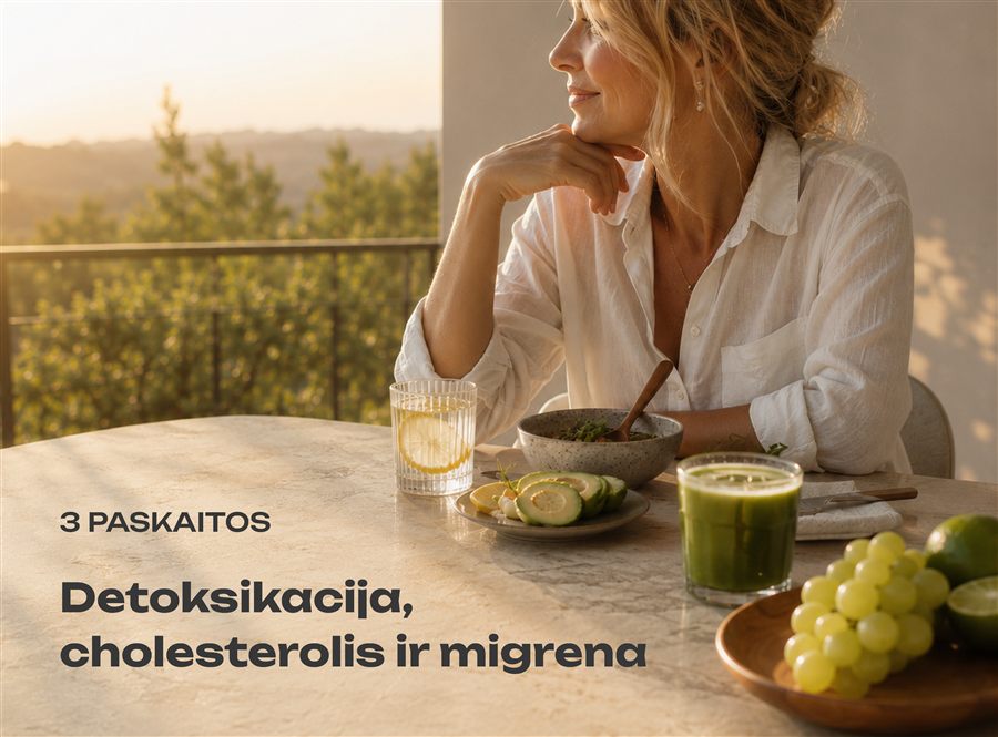 Detoksikacija, cholesterolis ir migrena